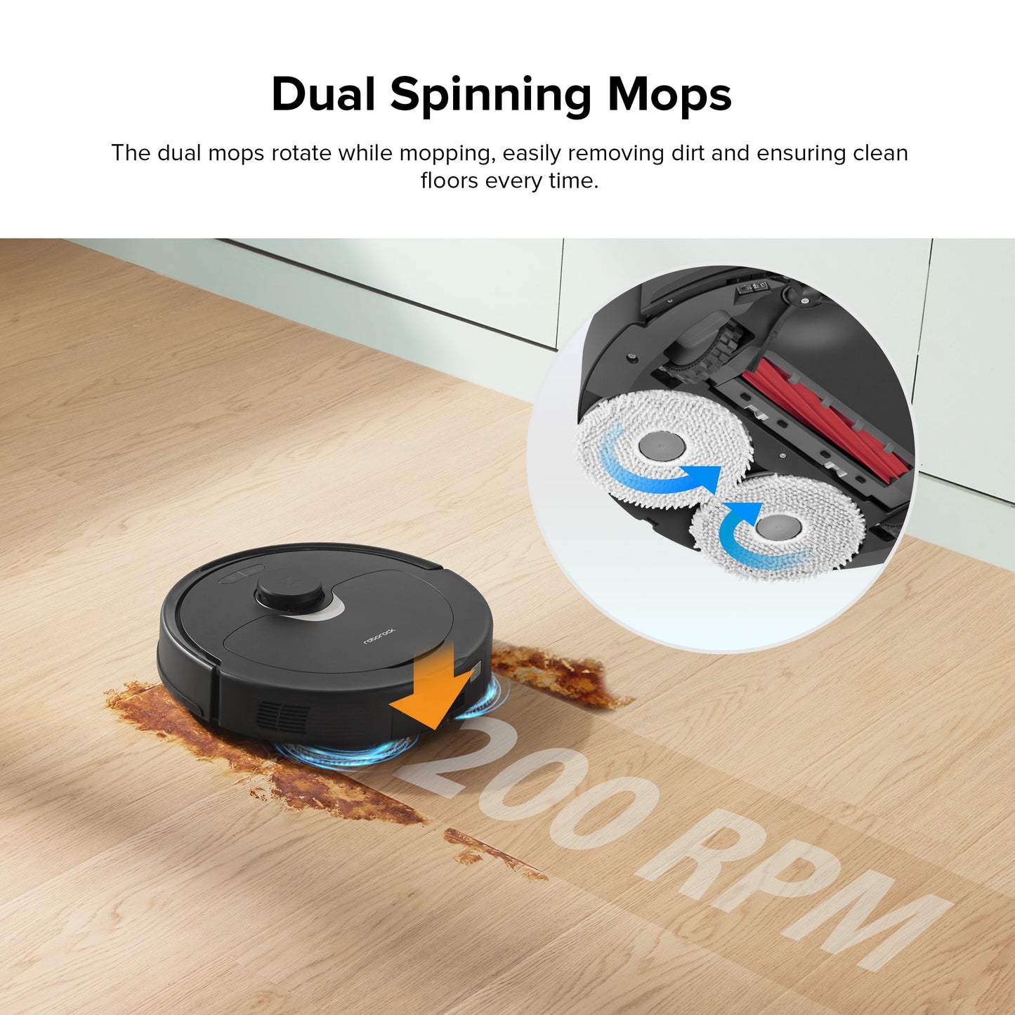 Robot Vacuum and Mop with Self-Emptying 